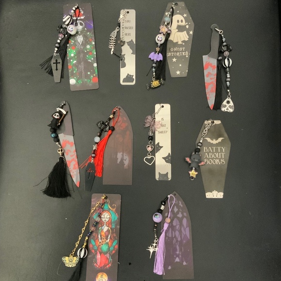 Custom metal and acrylic book marks $20 each or 2 FOR $30 - Picture 1 of 3